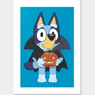 Halloween Bluey Posters and Art